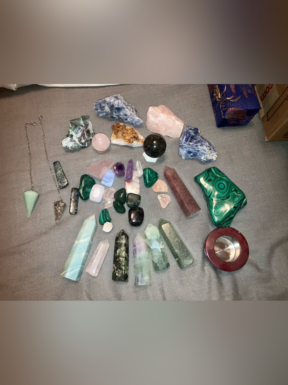 Beautiful Crystal Healing Set